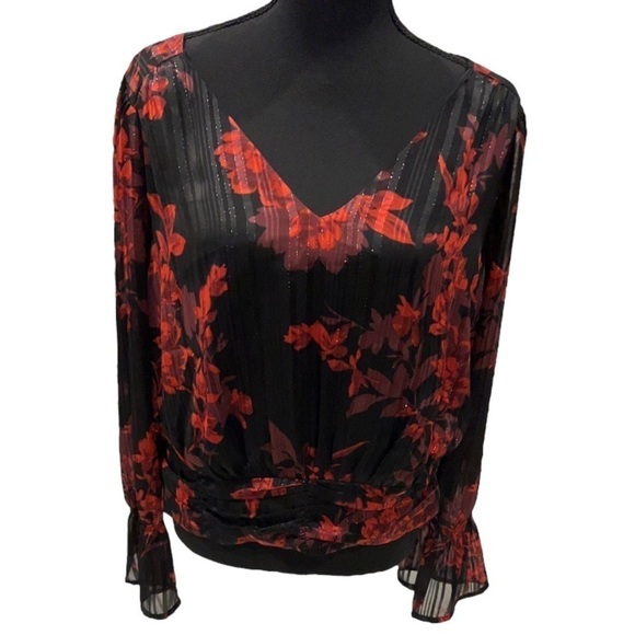 Lane Bryant Tops - Lane Bryant Floral Blouse Size 16